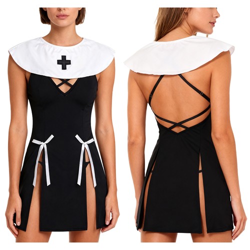 Costume suora donna pezzi - donna, 3