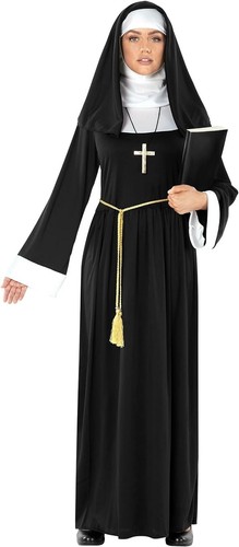 Costume suora nera - suora, +
